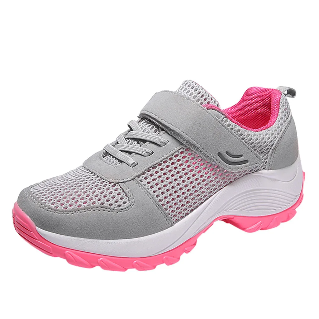Серый Tenis feminino; коллекция года; сезон лето; женская обувь для тенниса; женские кроссовки из сетчатого материала; Chaussure Femme; воздухопроницаемые кроссовки для девушек;# g4 - Цвет: Серый