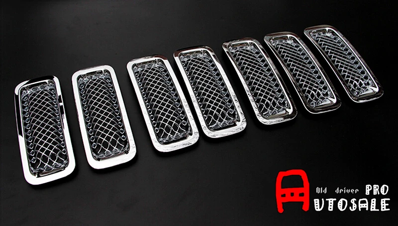 Для JEEP Патриот 2011 2012 2013 2014 2015 ABS Глянцевая внешняя передняя решетка гриль защита
