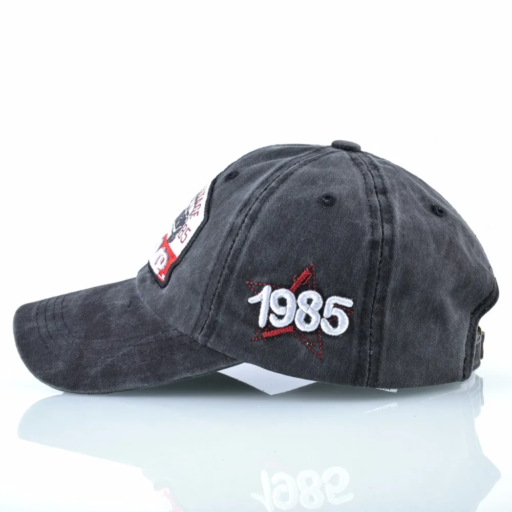 Мужские и женские хлопковые бейсболки брендовые из стираного денима кепка в