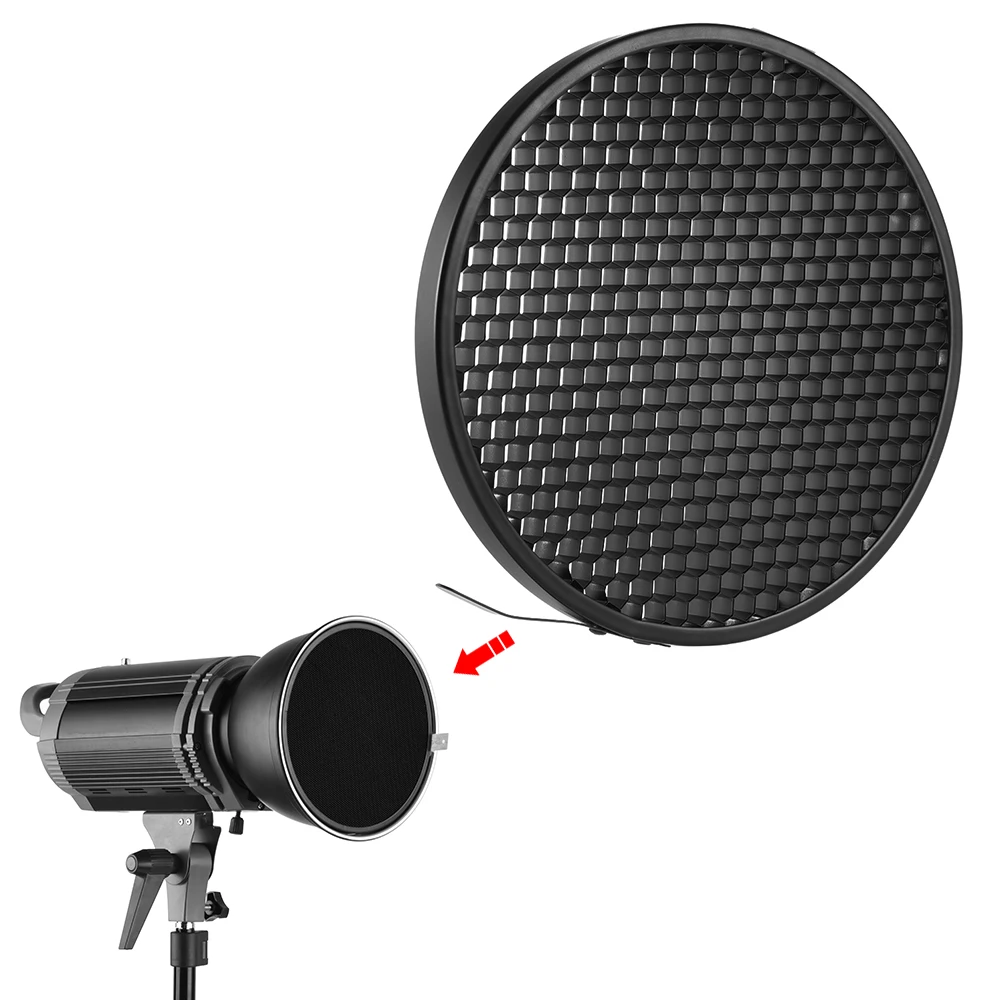 Andoer Photo Studio 16 8 см 10/30/60 градусов сотовая сетка для 7 &quotстандартного отражателя