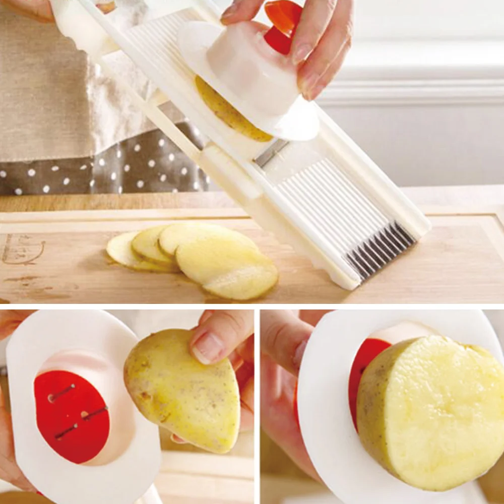 5 в 1 многофункциональная овощерезка из нержавеющей стали|vegetable grater|slicing mandolinmandolin