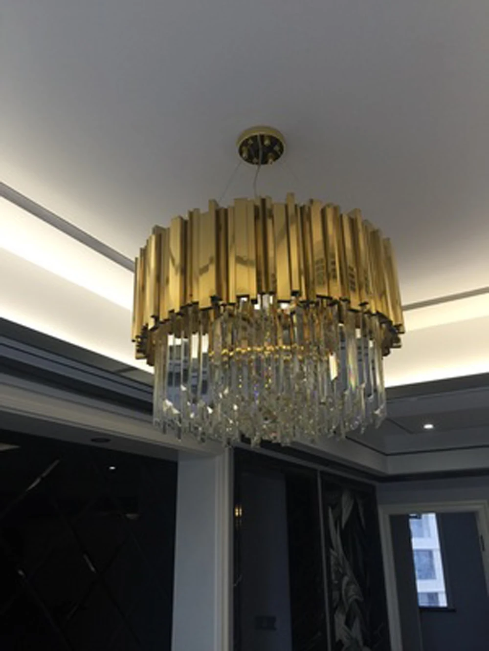 led g9 Нордик Нержавеющие Стали Хрустальные Круглые Светодиодные Лампы.Светодиодные Светильники Люстры Подвесные.Светильники Подвесные Светильники.Светильник Подвесной Светильник. Для Столовой,Фойе и Спальни