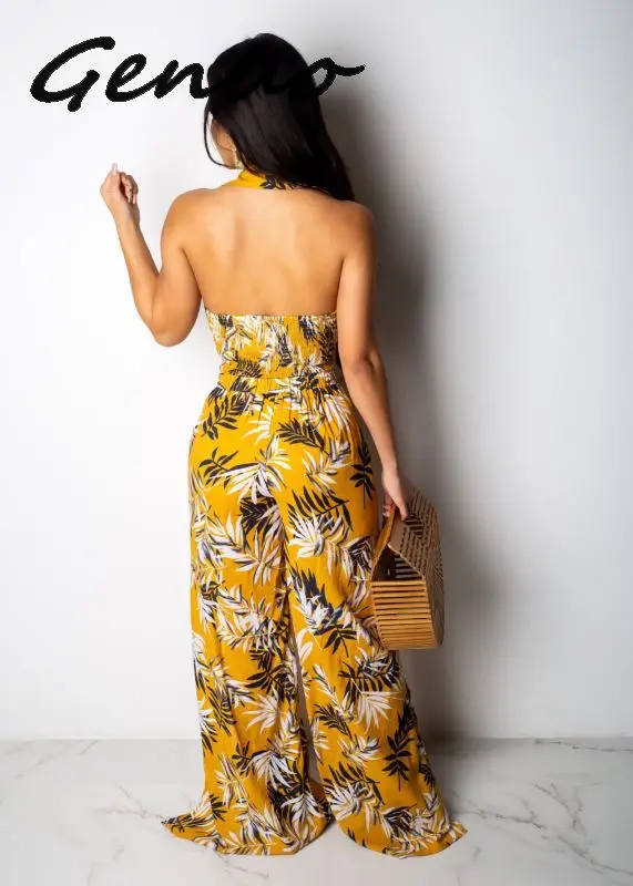 Комплект одежды из 2 предметов с принтом в виде листьев летняя одежда для женщин