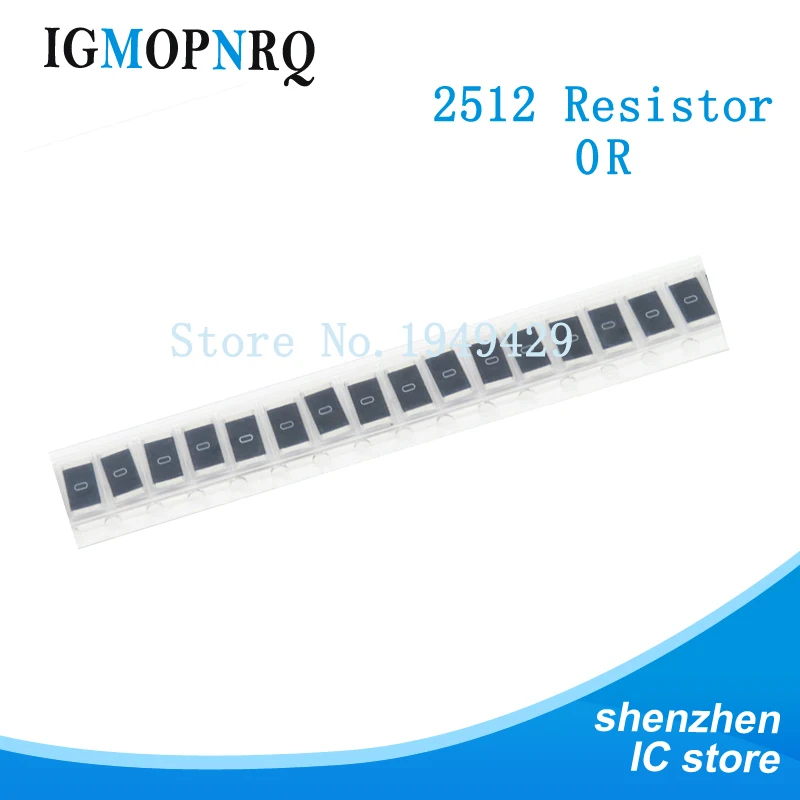 50 шт. 2512 5% 1 Вт SMD Чип резисторы 0R - 10M 0 10 100 220 470 Ом 10R 100R 220R 470R 1K 2 K 4 7 10K 100K 1M |
