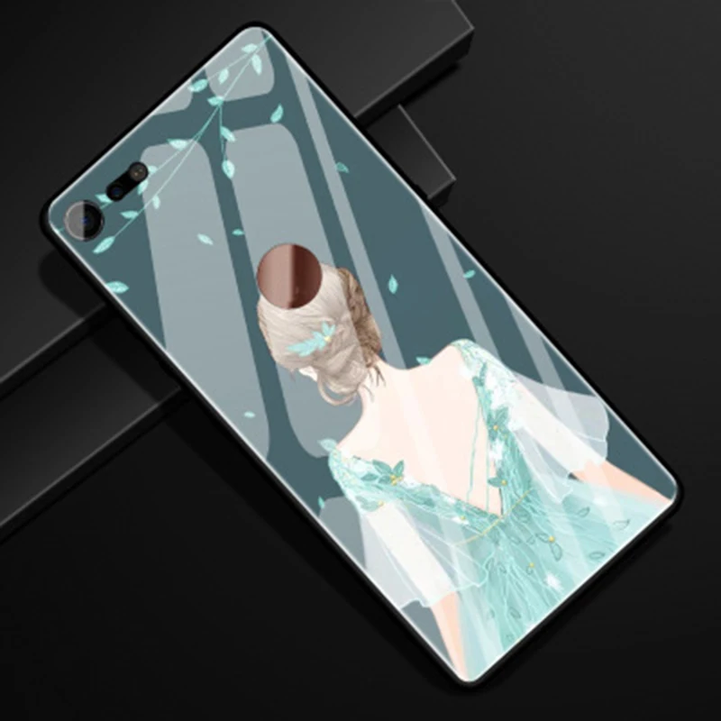 For Smartisan Nut Pro 2s Pro2s case Dress beauty tempered Glass + TPU Edge Hard back Cover OE106 phone cases shell | Мобильные