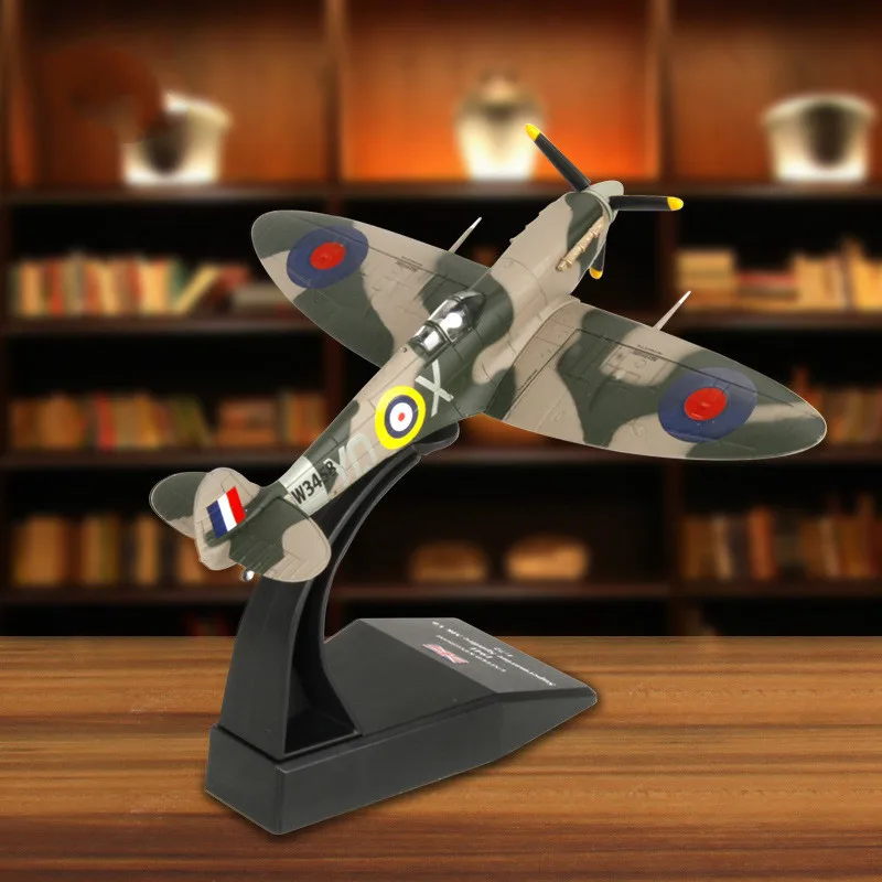 1:72 Spitfire Истребитель модель Второй мировой войны самолета из сплава