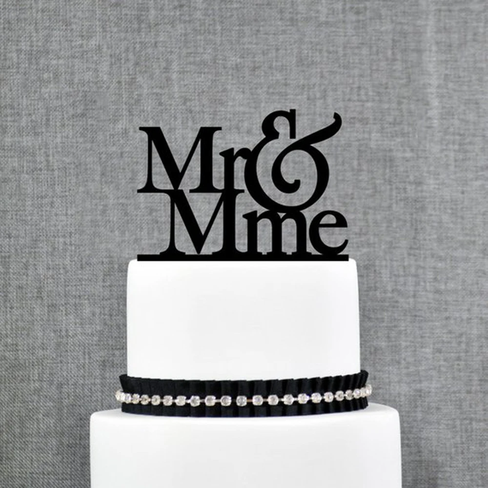 

Элегантный свадебный торт Топпер, Mr and Mme французский торт Топпер, уникальный Топпер, античный стиль Свадебный торт Топпер украшения поставк...