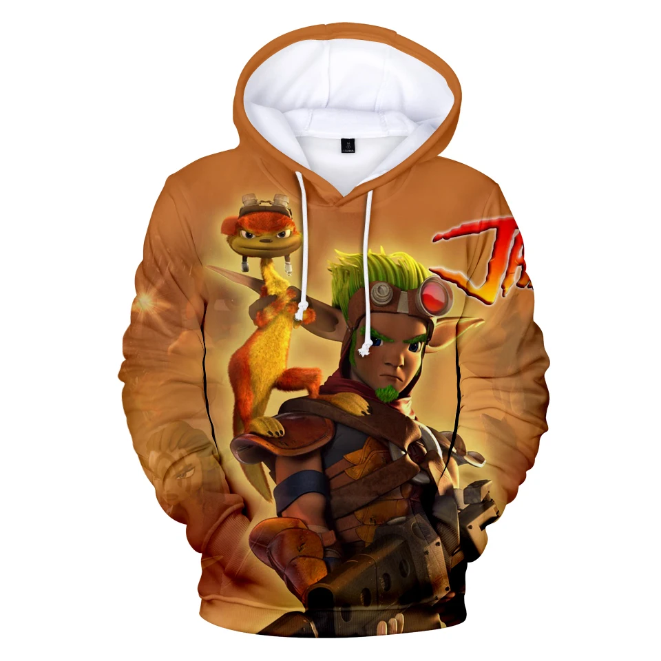 Hot Game jak 3 3D Hoodies Boy/Girl Casual Autumn Harajuku Print long sleeve Sweatshirts Hip Hop Tops plus size | Мужская одежда