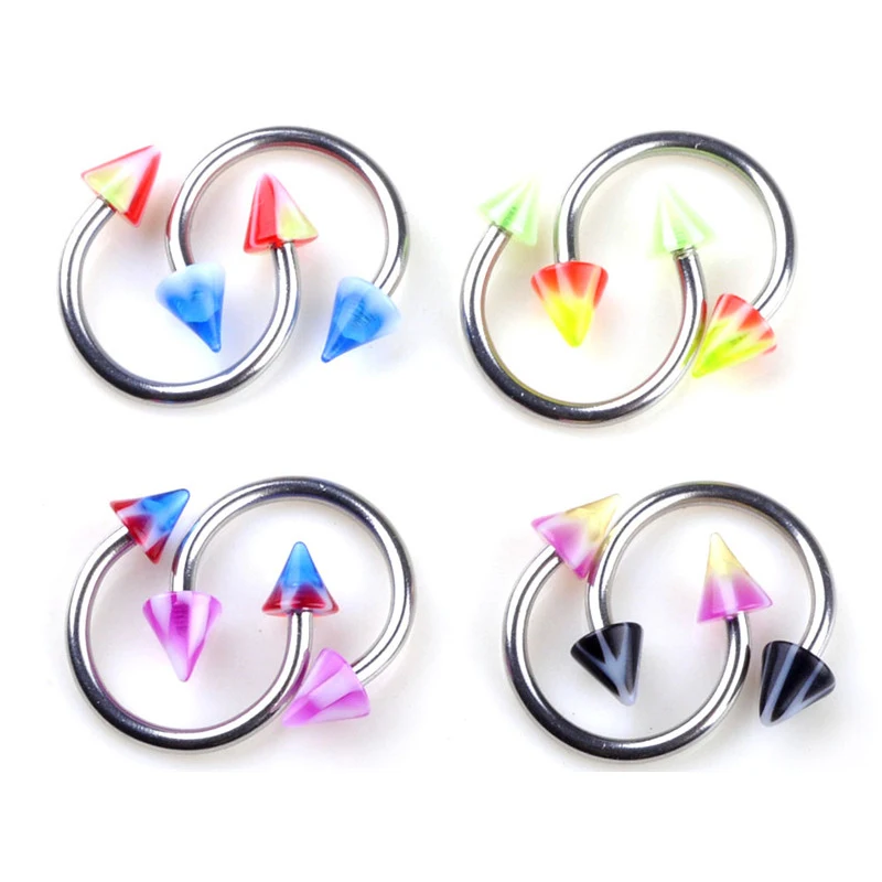 10 шт. акриловые серьги гвоздики из хирургической стали|piercing body jewelry|body jewelrywholesale