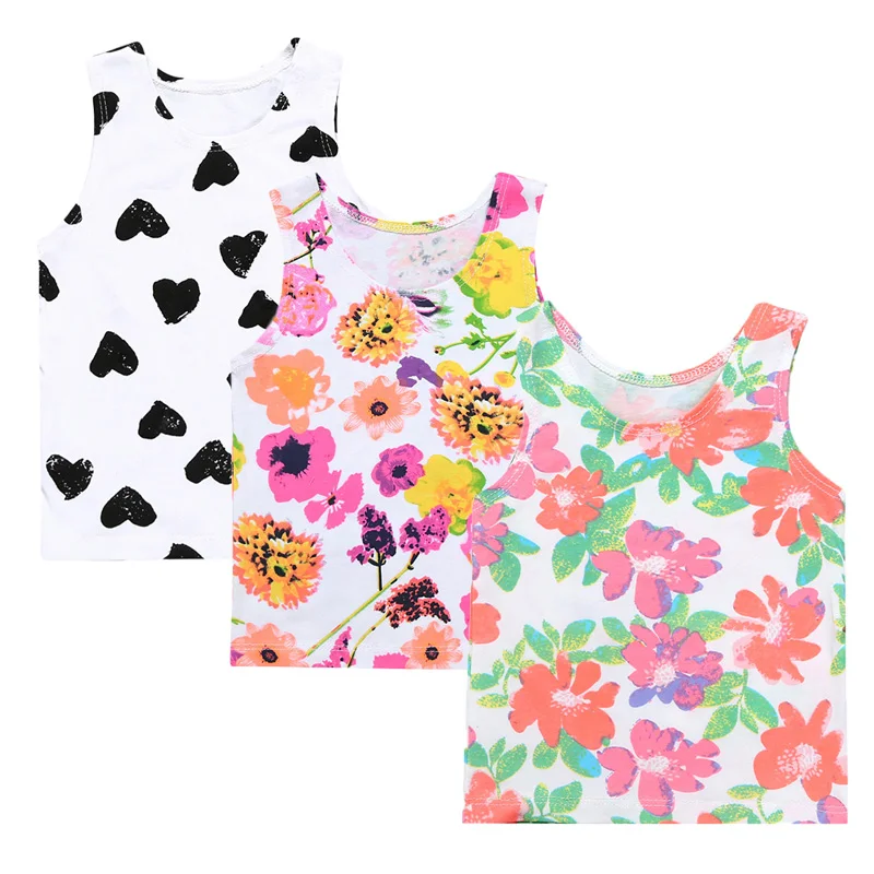 3 шт./лот детские топы детский жилет летние футболки для мальчиков девочек 2018