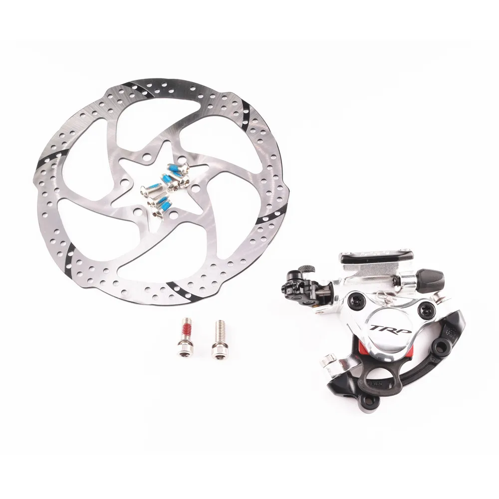 SV rear with rotor TRP HY/RD Post Mount Cable приводной гидравлический дисковый тормозной суппорт 160 мм w/or w/o ротор передний/задний/комплект HYRD ROAD MTB суппорт - Цвет: SV rear with rotor