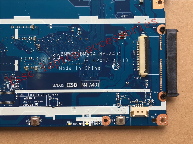 Новинка! BMWQ3/BMWQ4 NM A401 материнская плата для ноутбука Lenovo G51 35 тетрадь A8 7410 процессор