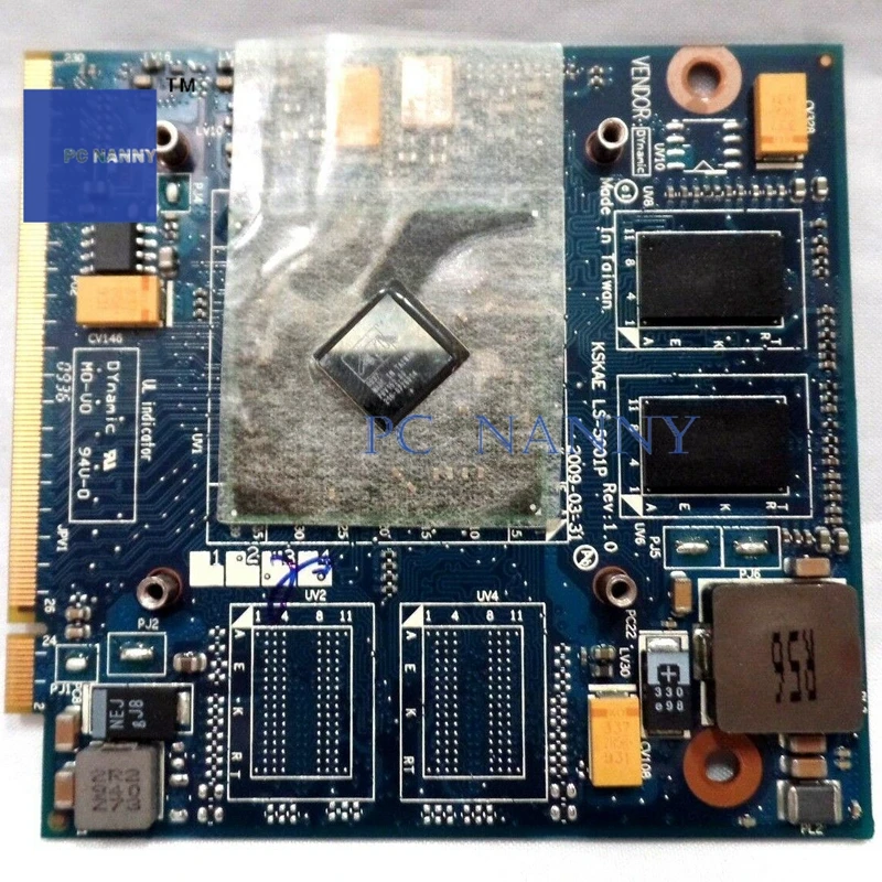 PCNANNY для ноутбука Toshiba L500 L550 L555 видеокарта HD 4570M 512MB K000078110 KSKAE LS-5001P Быстрая доставка