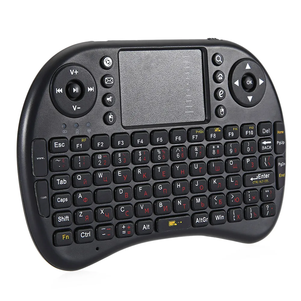 Zeepin M2S Русский Английский Беспроводной клавиатурой QWERTY сенсорная панель с USB