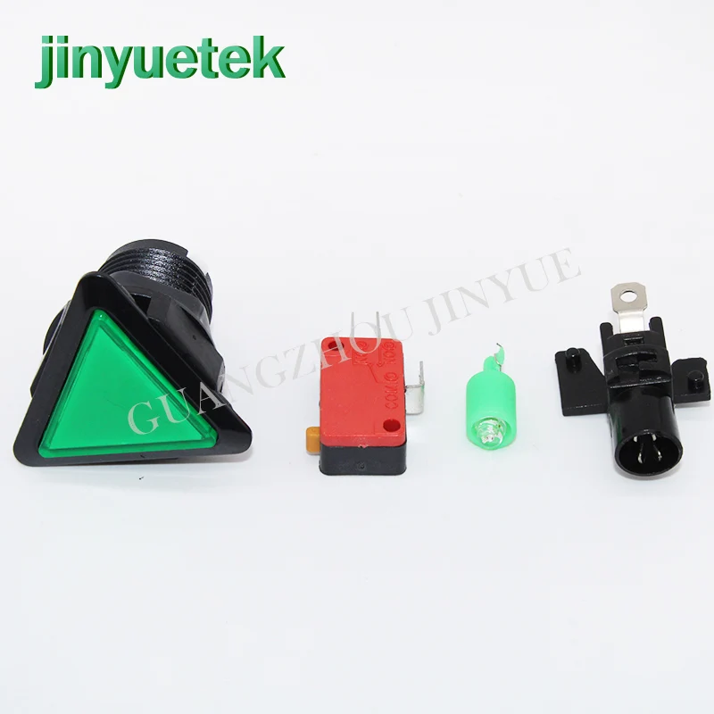 Набор кнопок для аркадного набора с треугольной кнопкой светодиодный микро