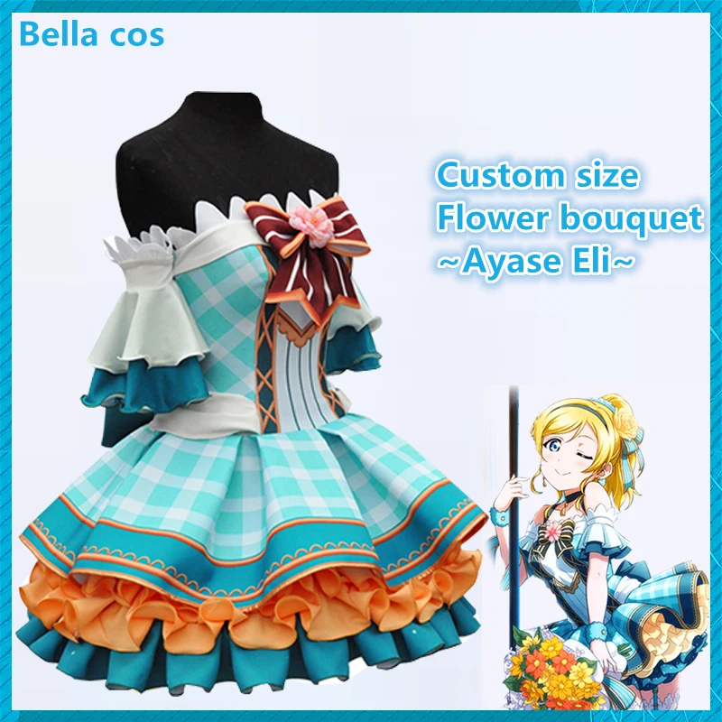 Индивидуальный размер LoveLive цветочный букет Ayase Eli маскарадный костюм женское