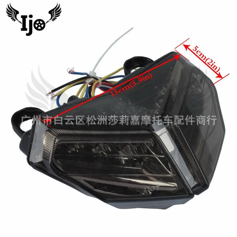 Motorcycle refitted 12v high quality led taillight brake light signal lamp 2008 - 10 year for Du Kadi 84 |