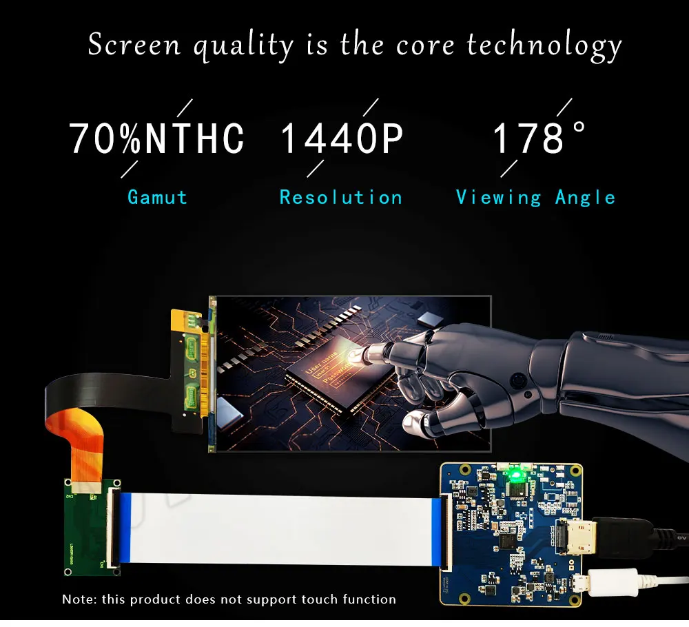 5,5 дюймов 2K ЖК-экран 1440x2560 LS055R1SX03 дисплей с HDMI к MIPI плата контроллера для WANHAO D7 3d принтер детали проектора