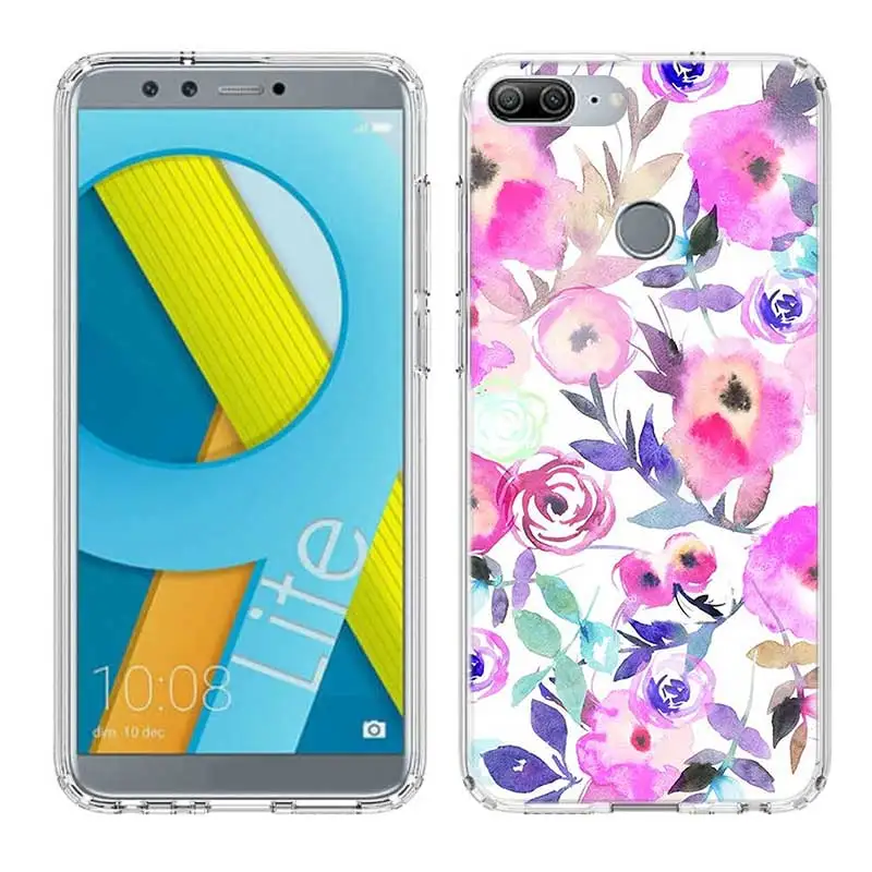 Cute 3D Emboss Flower Soft TPU Print Hull Case For Huawei Honor 8X MAX 8 9 10 lite 7 7X 6X V9 Play V20 Frosted Fundas Cover |