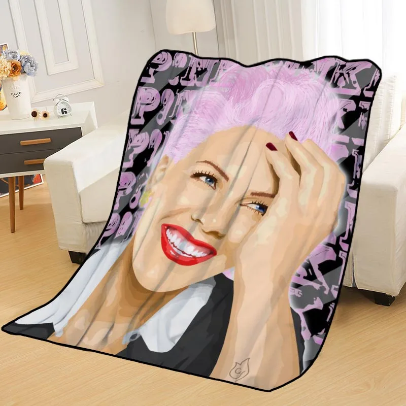 Одеяла на заказ P!NK одеяла для кроватей мягкое самодельное украшение вашей