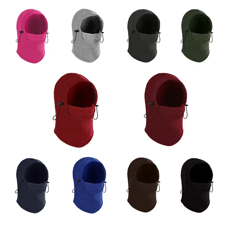 Зимние шапки унисекс для верховой езды Ветрозащитная маска с капюшоном на