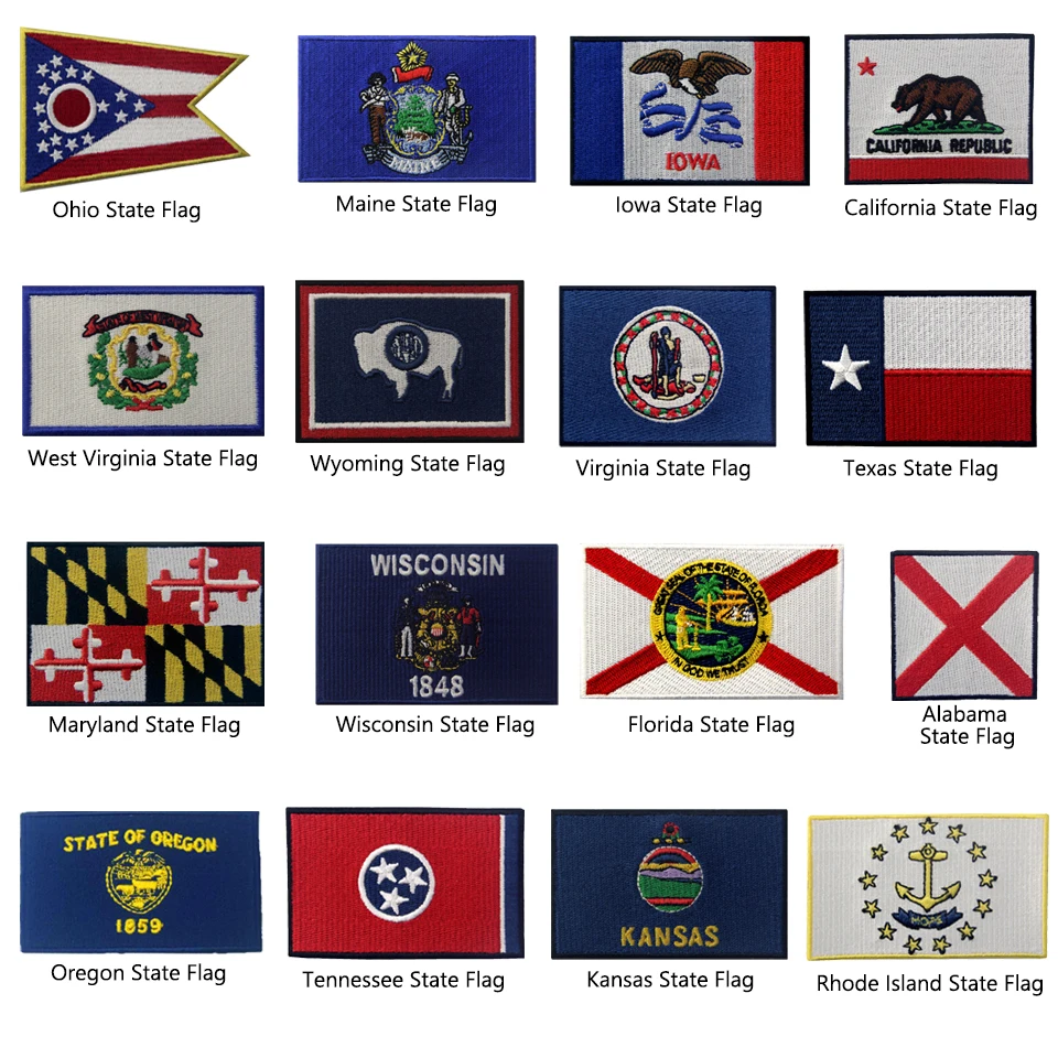 Нашивки Embird вышитые нашивки с американским флагом Государственного флага 3D