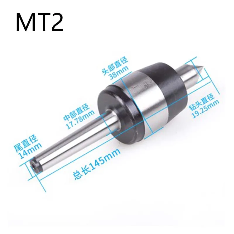 

Morse tapper Rotating center MT2 MT3 Double angle high precision Rolling center waterproof high speed for CNC machine center