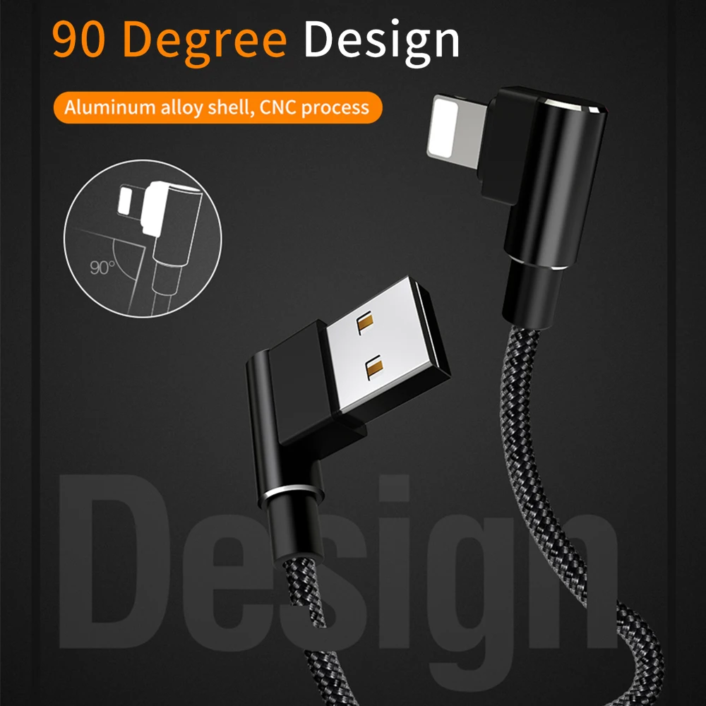 Кабель Mcdodo Lightning USB для iPhone X 8 7 6 Plus 90 градусов Type C кабель Samsung S9 S8 Xiaomi Huawei