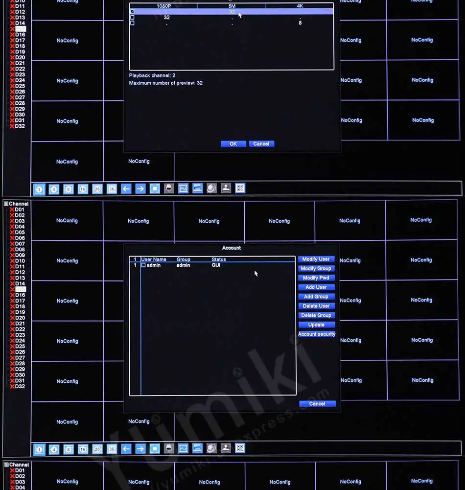H.265+/H.264 8ch* 4 K/32ch* 5.0MP/32ch* 1080P сетевой видеорегистратор 960 P/720 P ip-камера ONVIF CMS XMEYE 2* SATA с фронтальным USB