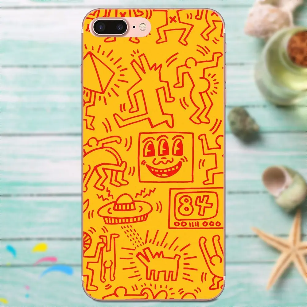 TPU Новое поступление Забавный Кит Харинг работает для LG G4 G5 G6 K4 K7 K8 K10 2017 V10 V20 V30 Stylus