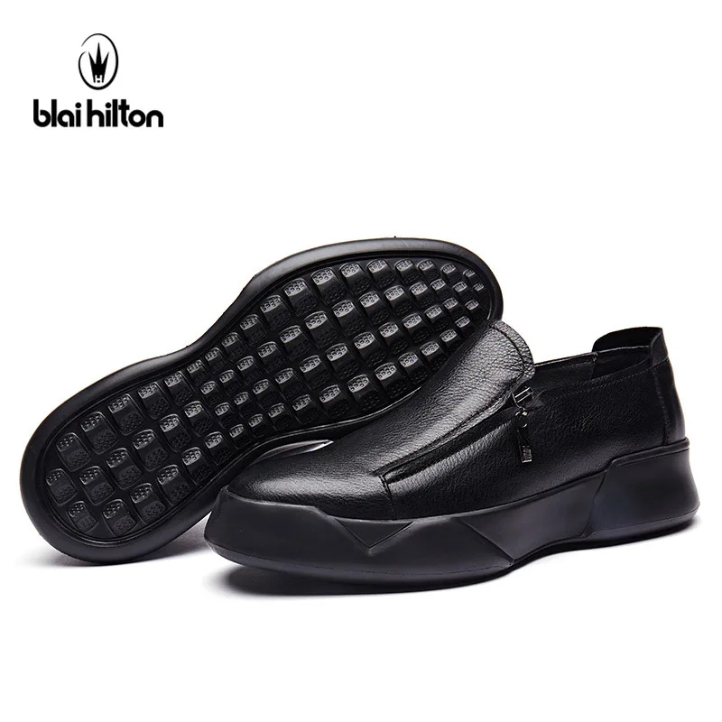 Blai Hilton Fashion men shoes Genuine Cow Leather Breathable/Comfortable Men's Casual Shoes | Обувь