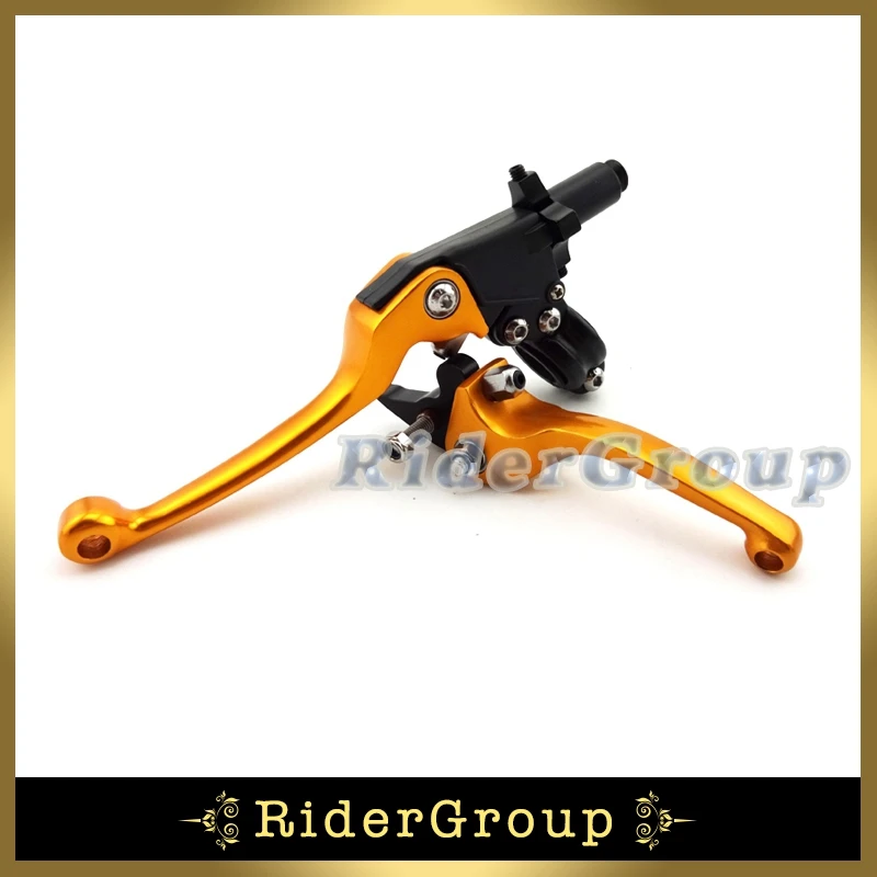 Тормозной рычаг сцепления с золотой ручкой для мотоцикла кроссового мотора