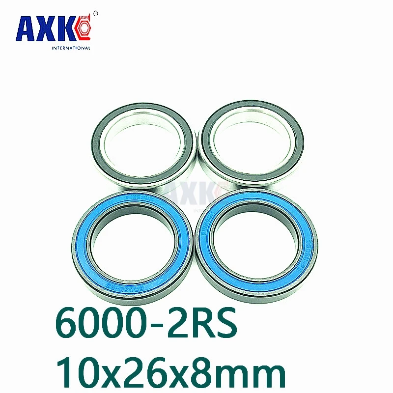 Axk Бесплатная доставка Si3n4 Гибридный Керамический шарикоподшипник 6000 2rs 10x26x8 мм