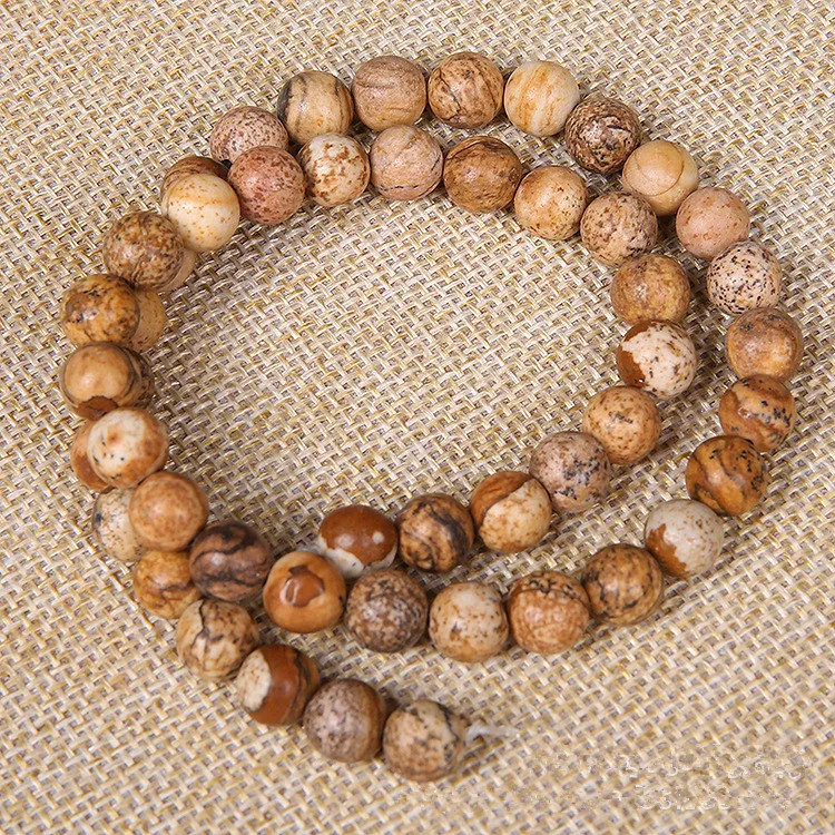 Бусины Из Коричневого Натурального Камня 4/6/8/10/12/14 мм | Украшения и аксессуары