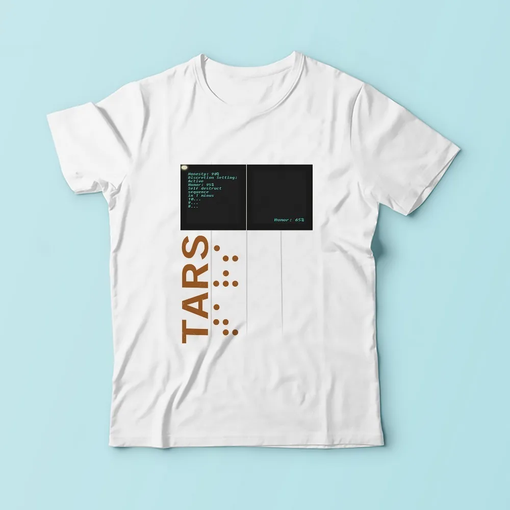 Забавная Мужская футболка I AM TARS and cube Interstellar новая белая Повседневная размера