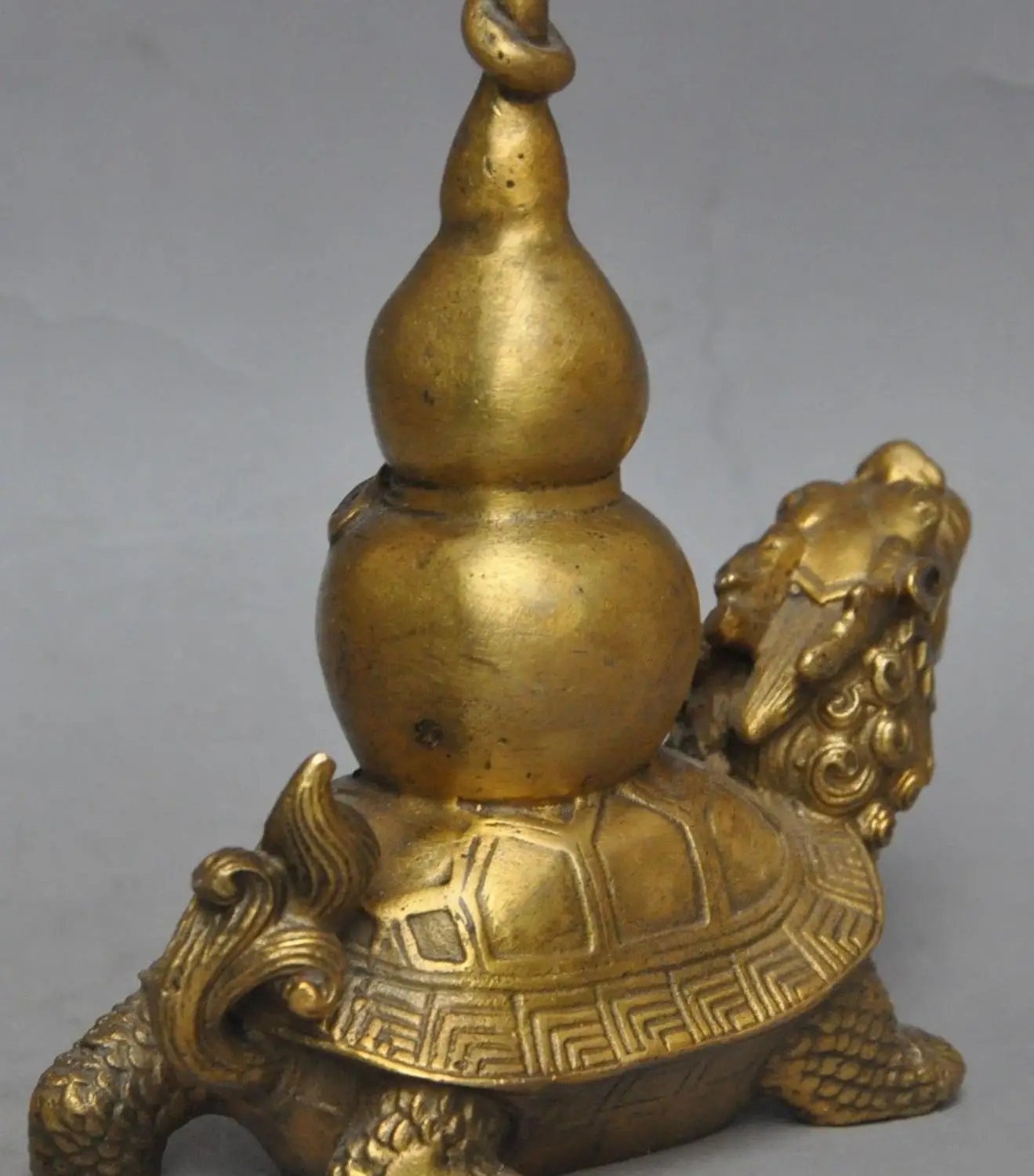 5 &quotКитайский латунный по феншуй долголетие Дракон черепаха Тыква фу счастливая