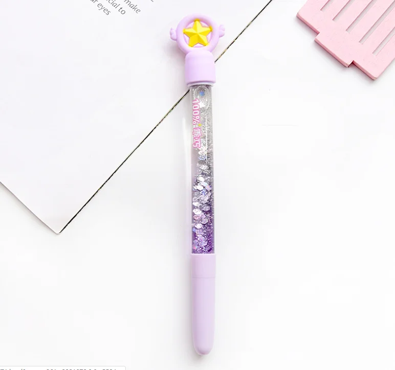 1 шт гелевые ручки Kawai Star fairy stickFairy star черные гелевые чернильные ручки для письма милые канцелярские принадлежности для офиса и школы