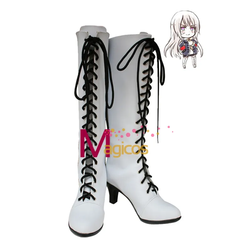 

Anime APH Axis Powers Hetalia Prussia Julchen Beillschmidt Cosplay Party Shoes Female White Boots Custom-made