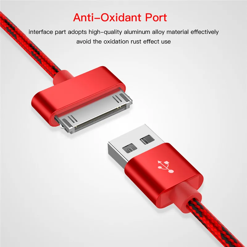 2.4A USB кабель для iphone 30 Pin зарядное устройство адаптер кабель передачи данных для быстрой зарядки для iphone 4 4S 3g S 3g iPad 1 2 3 iPod itouch