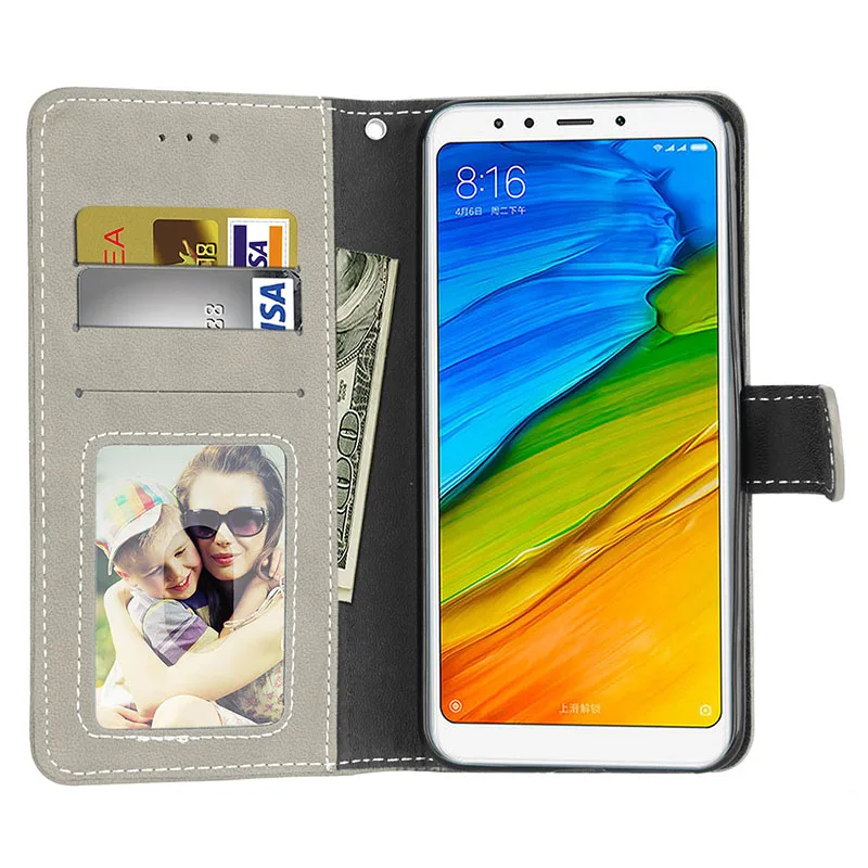 for Xiaomi Redmi 5plus Case redmi5 plus Flip For 5 Plus redmi Protective Shockproof Frosted leather Caovr | Мобильные телефоны и