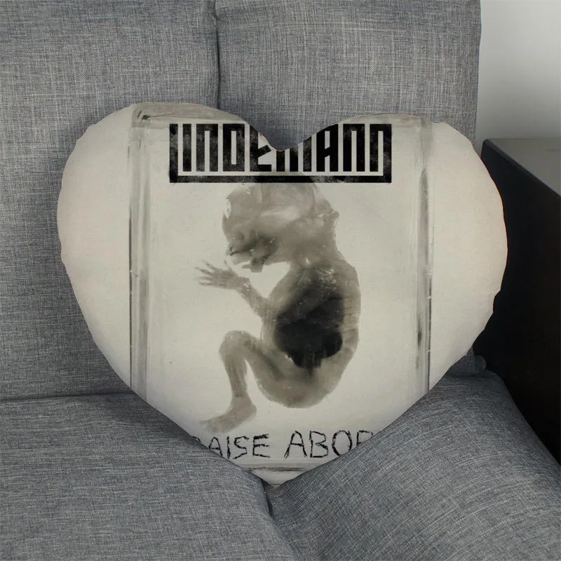 Pillow Case Лидер продаж, наволочка lindemann в форме сердца, Наволочка на молнии на заказ, наволочка, только наволочка, без сердечника, размер 41x36 см, 47x42 см - Цвет: Pillow Case