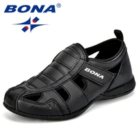 bona new arrival popular style children casual shoes synthetic hook loop boys summer shoes cutouts outdoor leisure shoes