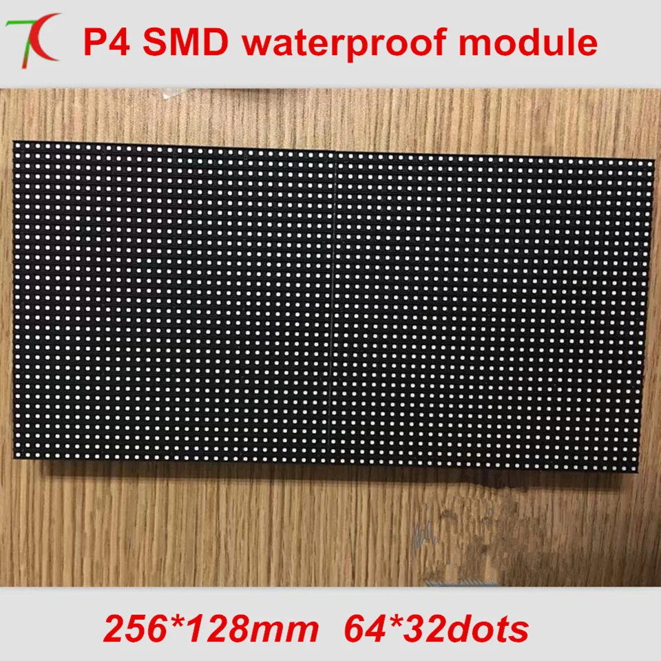 SMD P4 Открытый водонепроницаемый полноцветный светодиодный модуль использования или hd реклама, 256*128 мм, 5500cd