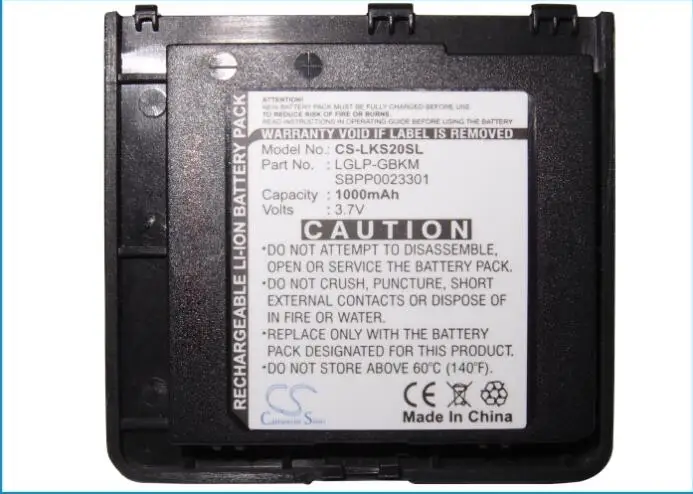 Аккумулятор Cameron Sino 900 мАч для мобильного телефона LG KS20 LGLP GBKM SBPP0023301|Аккумуляторы