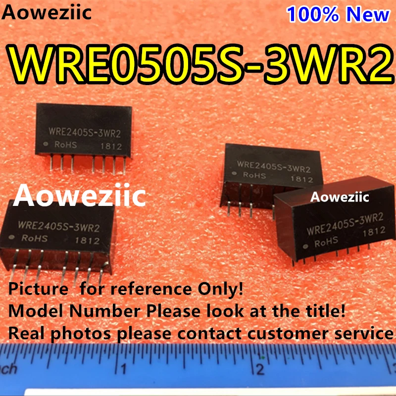 

Aoweziic 2PCS/lot WRE0505S-3WR2 WRE0505S New Original SIP7 Input: 4.5-9V Dual Regule Output: +5V 0.25A,-5V -0.25A DC-DC Isolate