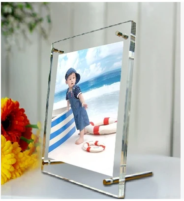 

6 Inch Screw Acrylic Picture Photo Frames for photo,signage ,certificate