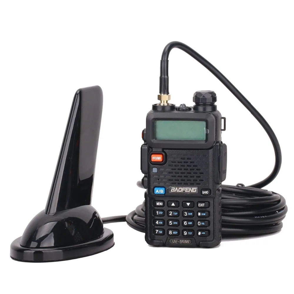 ABBREE sma-женский дизайн в виде акульих плавников VHF Любительская рация 144/430 МГц двухдиапазонная антенна для Baofeng BF-888S UV-5R UV-82 UV-9R иди и болтай Walkie Talkie