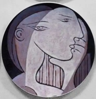 Pablo Picasso Les Demoiselles d'Avignon Cubism настенная подвесная декоративная тарелка художественное керамическое ремесло фоновое украшение - Цвет: H