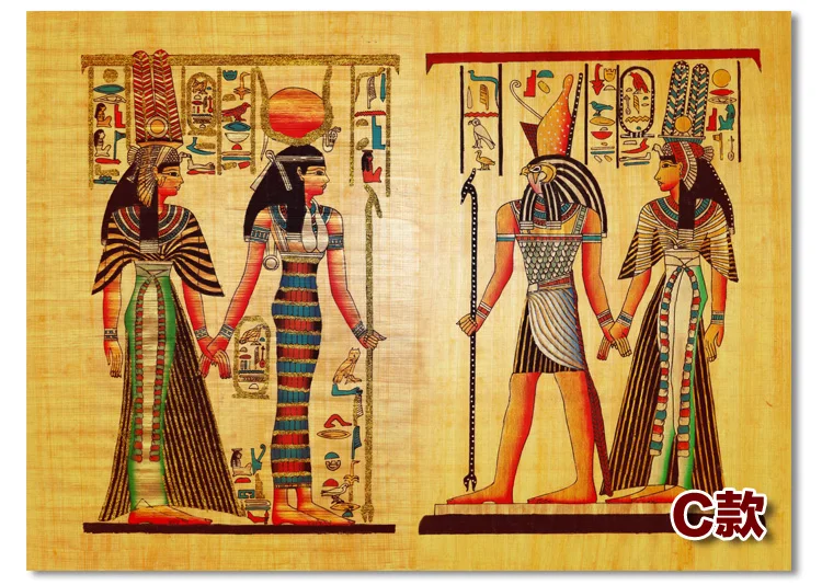 Европейские ретро обои в древнем египетском стиле с изображением рассеянной