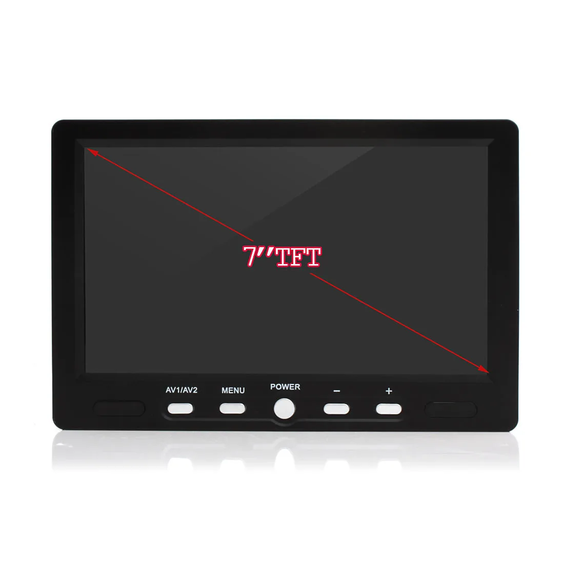 800x480 7 дюймовый цветной TFT ЖК экран AV HDMI VGA монитор заднего вида|rear view monitor|car rear